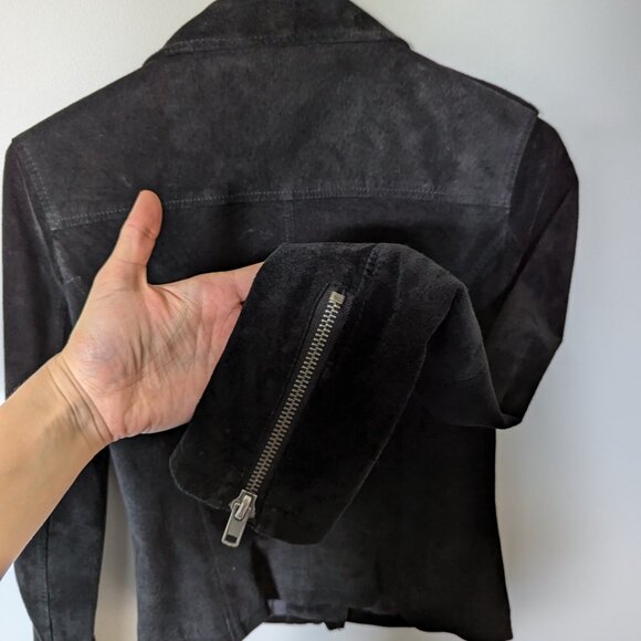 Black versatile leather jacket, size S - Glassons - Picture 6 of 11